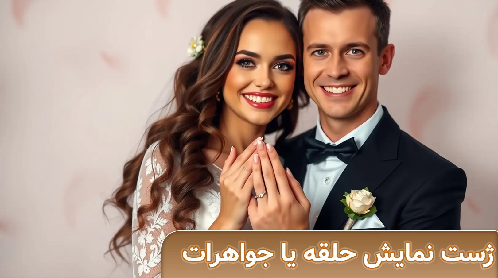 ژست نمایش حلقه یا جواهرات